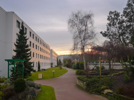Sunrise over the Residence Buildings