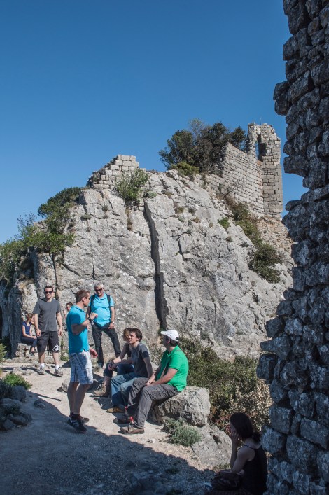 Taking a brief "repose" before going further up to the top