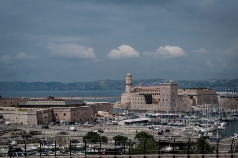Vieux Port with 2 fortifications guarding the entrance into the city