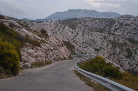 Can you believe that this is a 2 way road? Only in France!
