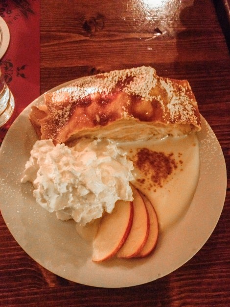 My favorite food in Germany: Apple Studel!!!