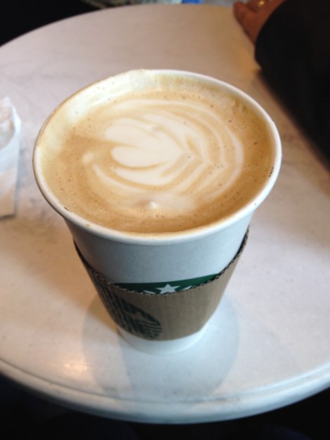 Yes, we did go to Starbucks in Amsterdam. However, in our defense, the Starbucks in Amsterdam made one of the most beautiful Starbucks lattes I've ever had...