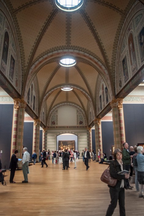 This Grand Hall was designed to visually focus the visitor towards the museum's most famous piece - Rembrandt's The Night Watch