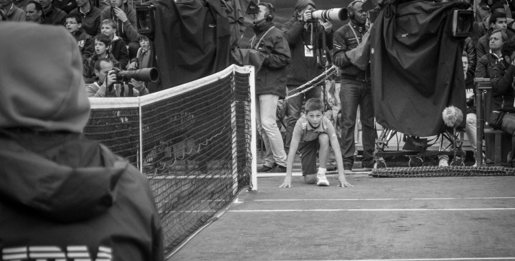 Ball Boy at the Ready