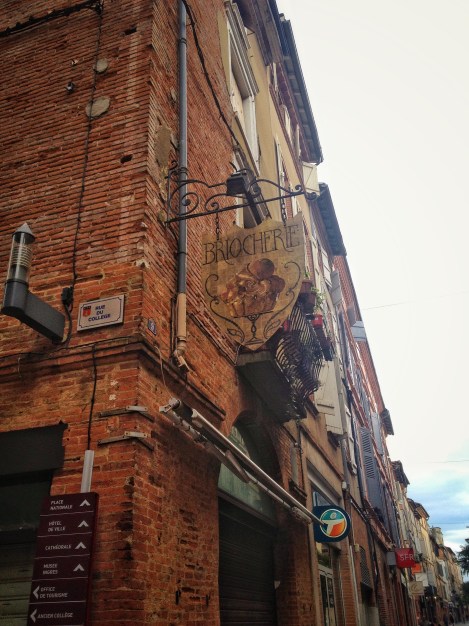 Downtown Montauban - unfortunately on Sundays, our only day off, most of the downtown shops were closed